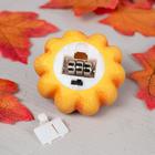 Светодиодная фигура «Тыква» 7 × 4 × 7 см, пластик, батарейки AG13х3, свечение тёплое белое - Фото 3