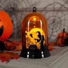 Светодиодная фигура «Свеча с ведьмой» 9 × 13 × 9 см, пластик, батарейки АААх3 (не в комплекте), свечение тёплое белое - Фото 1