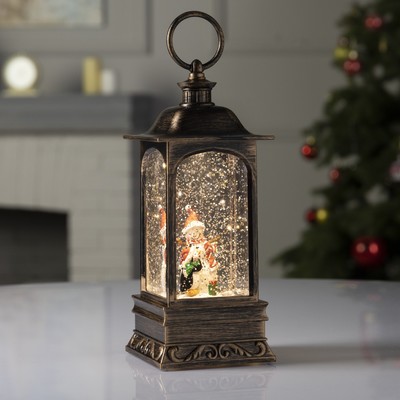 Светодиодная фигура «Снеговик и пингвин» 9×23×9 см, пластик, батарейки ААх3 (не в комплекте), USB, свечение тёплое белое