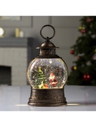 Светодиодная фигура «Дед Мороз у ёлки» 12.5×20×7.5 см, пластик, от батареек АААх3, USB, свечение тёплое белое - Фото 6