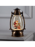 Светодиодная фигура «Дед Мороз с подарками» 14×23.5×11 см, пластик, от батареек ААх3, USB, свечение тёплое белое - Фото 5