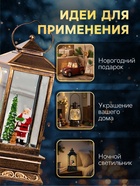 Светодиодная фигура «Дед Мороз и заяц» 10.5×27×10.5 см, пластик, батарейки ААх3 (не в комплекте), USB, свечение тёплое белое - Фото 4