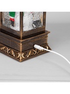 Светодиодная фигура «Дед Мороз и заяц» 10.5×27×10.5 см, пластик, батарейки ААх3 (не в комплекте), USB, свечение тёплое белое 6915109