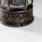 Светодиодная фигура «Дед Мороз и ёлка» 14×22×14 см, пластик, батарейки АААх3 (не в комплекте), свечение тёплое белое - Фото 4