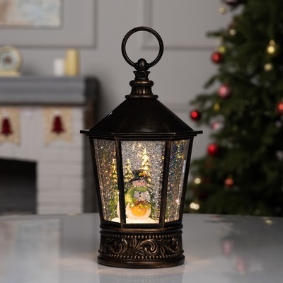 Светодиодная фигура «Снеговик» 14×22×14 см, пластик, батарейки ААх3 (не в комплекте), свечение тёплое белое