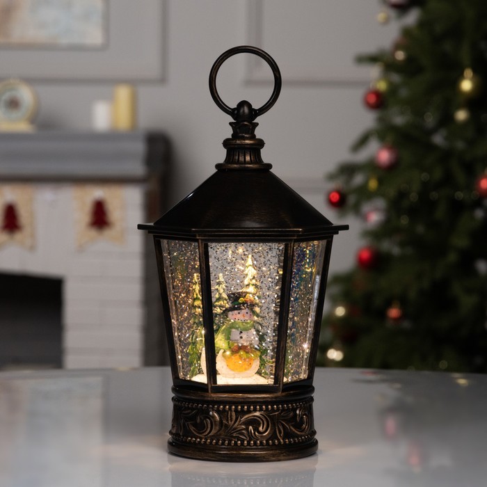 Светодиодная фигура «Снеговик» 14×22×14 см, пластик, батарейки ААх3 (не в комплекте), свечение тёплое белое