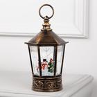 Светодиодная фигура «Снеговик» 14×22×14 см, пластик, от батареек ААх3, свечение тёплое белое - Фото 2