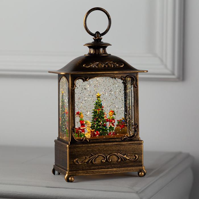Светодиодная фигура «Новогодние эльфы» 14.5×22×8 см, пластик, батарейки ААх3 (не в комплекте), USB, свечение тёплое белое