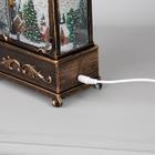 Светодиодная фигура «Снеговики на лыжах» 14.5×22×8 см, пластик, батарейки ААх3 (не в комплекте), USB, свечение тёплое белое - Фото 4