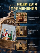 Светодиодная фигура «Дети и снеговик» 14×24×8 см, пластик, от батареек ААх3, USB, свечение тёплое белое - Фото 4