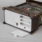 Светодиодная фигура «Дед Мороз с подарками» 18×26×8 см, пластик, от батареек ААх3, USB, свечение тёплое белое - Фото 3