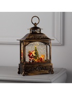 Светодиодная фигура «Дед Мороз с подарками» 18×26×8 см, пластик, от батареек ААх3, USB, свечение тёплое белое - Фото 5