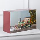 Светодиодная фигура «Паровоз» 31×17×10 см, пластик, батарейки ААх3 (не в комплекте), USB, свечение тёплое белое - Фото 5