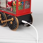 Светодиодная фигура «Паровоз» 31×17×10 см, пластик, батарейки ААх3 (не в комплекте), USB, свечение тёплое белое - Фото 4