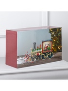 Светодиодная фигура «Паровоз» 31×17×10 см, пластик, батарейки ААх3 (не в комплекте), USB, свечение тёплое белое 6915133