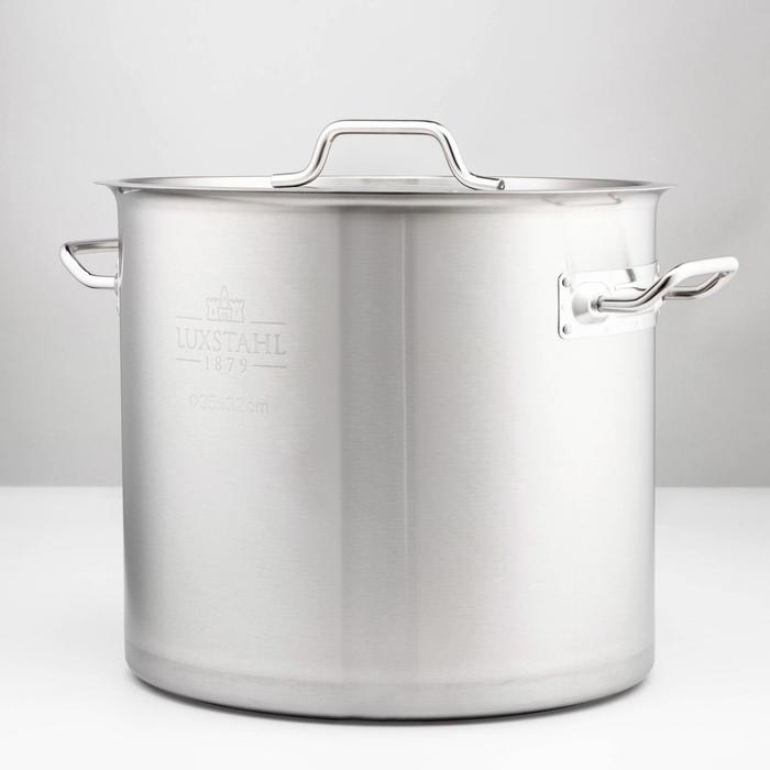 Котёл LUXSTANL, 30 л, d=35 см, h=32 см, капсульное дно, индукция, нержавеющая сталь - Фото 1