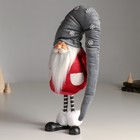 Кукла интерьерная "Дед Мороз в бордовом кафтане, в сером колпаке со снежинками" 42х13х18 см   626011 - Фото 5