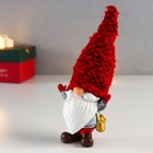 Сувенир полистоун "Дедушка Мороз в красном колпаке "МИКС 14,5х6,8х4 см - фото 22634258