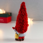 Сувенир полистоун "Дедушка Мороз в красном колпаке "МИКС 14,5х6,8х4 см - фото 22634259