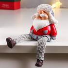 Фигурка полистоун «Дедушка Мороз в шапке-ушанке», длинные ножки, 16.5×7.8×4.5 см - фото 30792308