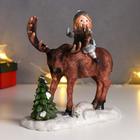 Фигурка полистоун «Малышка верхом на большом лосе», 17.5×7.5×16.5 см 6494635