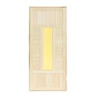 Дверь для бани и сауны «Баня» со стеклом ЛИПА 160х70 см - фото 23251482