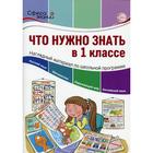 Что нужно знать в 1 классе. Главный редактор Цветкова Т.В. - фото 300082571