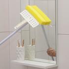 Окномойка с отжимом, металлическая ручка, насадка поролон, пластиковый отжим, 21,5×76×105 см - фото 24284909