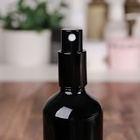 Бутылочка для хранения, с распылителем «Black», 100 мл, цвет чёрный - Фото 4