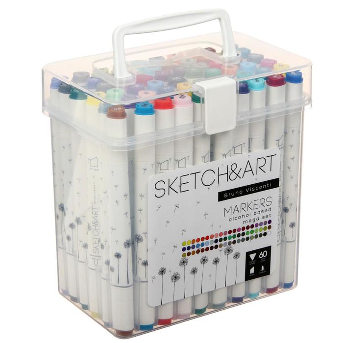 Набор художественных маркеров 60 цветов SKETCH&ART 