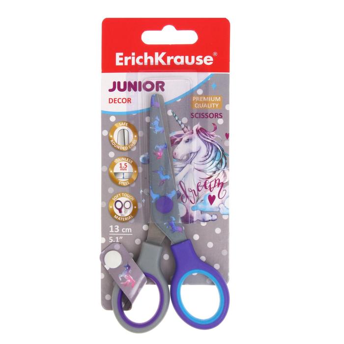 

Ножницы детские 13 см, ErichKrause Junior Decor Funny Monsters, с принтом на лезвиях