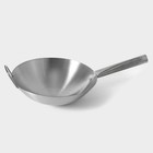 Сковорода-Wok Hanna Knövell Chief, d=30 см, с ручкой, нержавеющая сталь - Фото 6