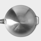 Сковорода-Wok Hanna Knövell Chief, d=30 см, с ручкой, нержавеющая сталь - Фото 8