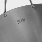 Сковорода-Wok Hanna Knövell Chief, 6 л, d=36 см, нержавеющая сталь, с ручкой - Фото 9