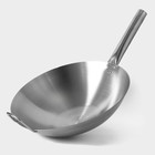 Сковорода-Wok из нержавеющей стали Hanna Knövell Chief, 6 л, d=36 см, с ручкой - Фото 3