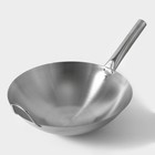 Сковорода-Wok Hanna Knövell Chief, 6 л, d=36 см, нержавеющая сталь, с ручкой - Фото 3