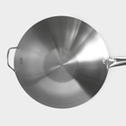 Сковорода-Wok Hanna Knövell Chief, 6 л, d=36 см, нержавеющая сталь, с ручкой - Фото 5