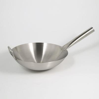 Сковорода-Wok из нержавеющей стали Chief, 7 л, d=38 см с ручкой