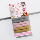 Резинки для волос новогодние Shine in the New Year, набор, d= 4 см, 6 шт - Фото 2