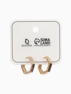 Серьги металл «Геометрия» шестиугольник, цвет золото  (артикул 6943941)  большой выбор товаров оптом и в розницу по низким ценам с доставкой