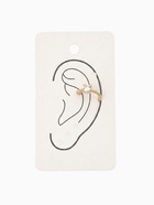 Серьга кафф «Драгоценность», белая в золоте - фото 68896586