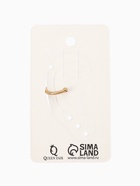 Серьга кафф «Драгоценность», белая в золоте - фото 68896589