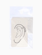 Серьга кафф «Драгоценность», белая в серебре - Фото 7