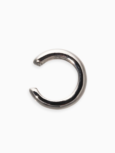 Серьга кафф «Роспись», цвет серебро