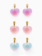 Серьги ассорти «Мармеладные сердечки» в сахаре, цвет МИКС - Фото 1