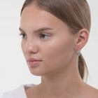 Серьги ассорти «Сердца» блёстки, цвет серебро в золоте - Фото 2