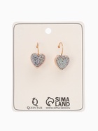 Серьги ассорти «Сердца» блёстки, цвет серебро в золоте - Фото 5