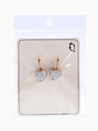 Серьги ассорти «Сердца» блёстки, цвет серебро в золоте - Фото 7