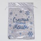 Мешочек подарочный парча «Новогодний вечер», 20 х 30 см +/- 1.5 см, Новый год (комплект 10 шт) - фото 21344945