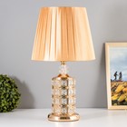 Настольная лампа с подсветкой 16684/1 E27 40Вт золото RISALUX - фото 4892834